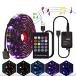 Светодиодная RGB лента 5 метров с пультом и адаптером LED