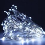 Світлодіодна LED Гірлянда-нитка «Краплі роси» на батарейках