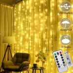 Новорічна яскрава LED Гірлянда Штора Роса 2х2 м Новорічна яскрава LED Гірлянда Штора Роса 2х2 м