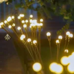Комплект садових ліхтарів 2шт по 70см «Світлячки» на сонячній батареї
